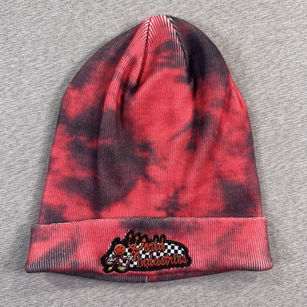 World Industries Beanie Devil Patch Retro Skateboard 90s Winter Hat Skate